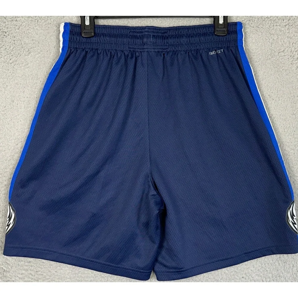 Dallas Mavericks Jordan Shorts Mens Large Navy Blue NBA Basketball Activewear